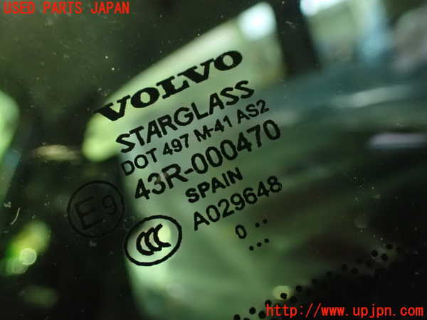 1UPJ-9233841380]ボルボ・C30(MB4204S)右クォーターガラス 中古_2