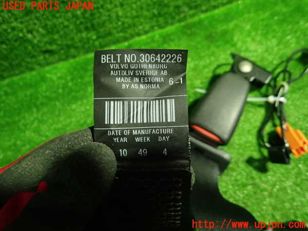 1UPJ-9233847185]ボルボ・C30(MB4204S)左2列目シートベルト 中古_2