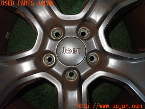 3UPJ=9233870919]ジープ レネゲード 80thアニバーサリーエディション(BV13PM)純正 18×7J +40 PCD110 5穴 4本 中古_3