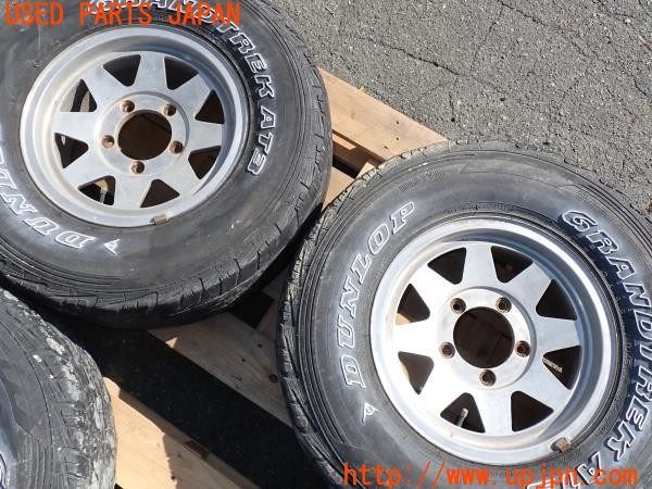 3UPJ=9233890916]三菱 ジープ(J54)ENKEI BAJA SPOKE エンケイ バハスポーク ホイール 15×6JJ +13 PCD139.7 5穴 5本 中古_3