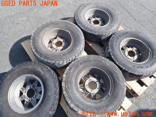 3UPJ=9233890916]三菱 ジープ(J54)ENKEI BAJA SPOKE エンケイ バハスポーク ホイール 15×6JJ +13 PCD139.7 5穴 5本 中古_4