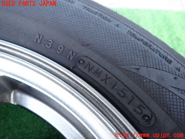 2UPJ-9233959025]プリウス(ZVW30)社外タイヤ　ホイール　4本セット 195/65R15 中古_3