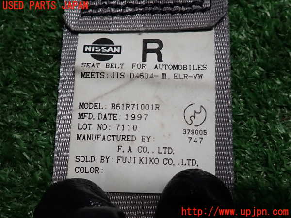 2UPJ-9233967155]ステージア(WGC34)右2列目シートベルト 中古_4