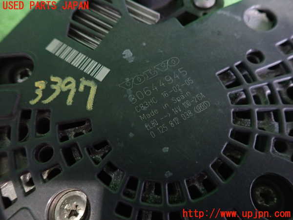 2UPJ-9233976015]ボルボ・V70(BB420W)オルタネーター(ダイナモ) 中古_3