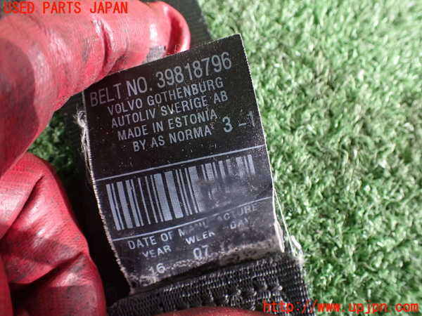 2UPJ-9233977045]ボルボ・V70(BB420W)運転席シートベルト 中古_2