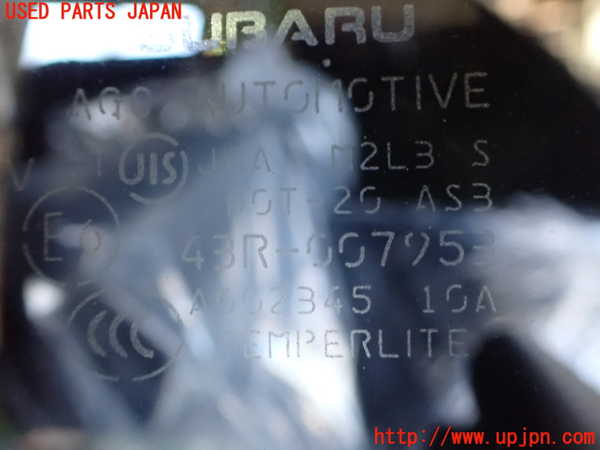 2UPJ-9234071382]スバル・XV HYBRID(GPE)左クォーターガラス (43R-007953) 中古_2