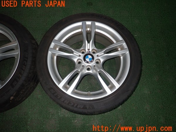 3UPJ=9234080962]BMW 320d(8C20 F30)純正 7 845 881 タイヤホイール 18×8.5J +47 PCD120 5穴 2本 中古_3