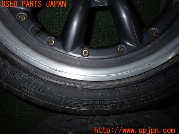 3UPJ=9234100917]ロードスター YSリミテッド(NB6C)後期 SPEED STAR RS-8 ワタナベ タイヤホイール 16×7JJ +38 +25 PCD100 4穴 4本 中古_4