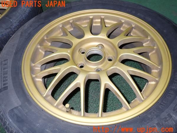 3UPJ=9234130917]GR86(BRZ)RC(ZN8)SUBARU純正 STI BBS RG362 ホイール 16×6.5JJ +48 PCD100 5穴 4本 中古_2