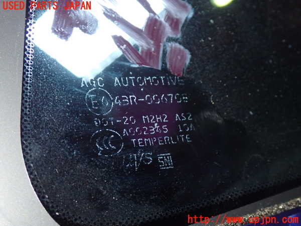 1UPJ-9234131380]GR86(BRZ)(ZN8)右クォーターガラス 中古_2