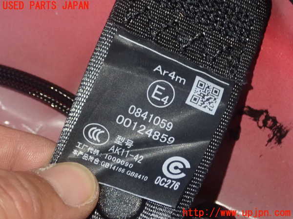 1UPJ-9234147185]GR86(BRZ)(ZN8)左2列目シートベルト 中古_2