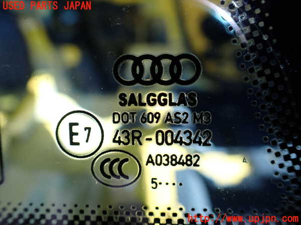 1UPJ-9234161380]アウディ・TT クーペ(FVCHH)右クォーターガラス 中古_3