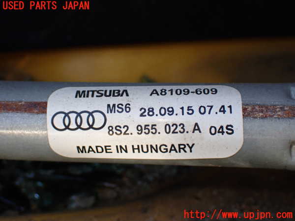 1UPJ-9234166770]アウディ・TT クーペ(FVCHH)フロントワイパーモーター 中古_2