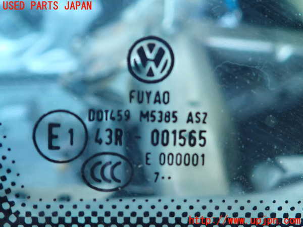2UPJ-9234191200]VW ゴルフ(AUCJZ)右フロント三角窓ガラス 中古(43R-001565 M5385)_3