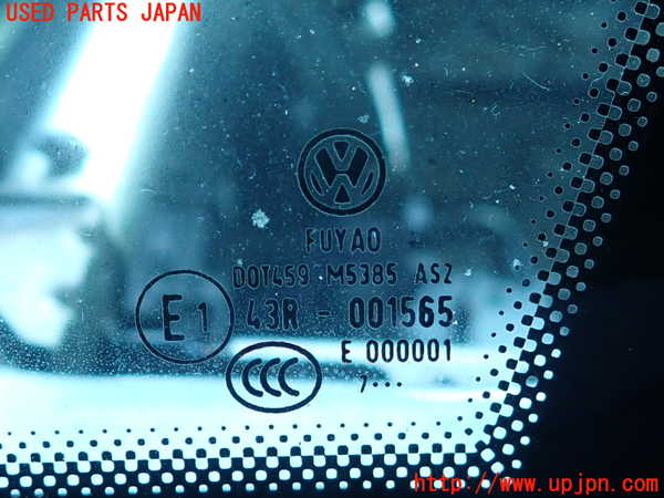 2UPJ-9234191202]VW ゴルフ(AUCJZ)左フロント三角窓ガラス 中古(43R-001565 M5385)_3