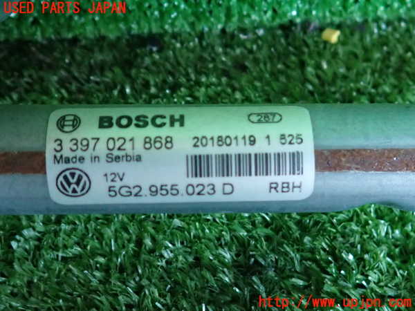 2UPJ-9234196770]VW ゴルフ(AUCJZ)フロントワイパーモーター 中古_4