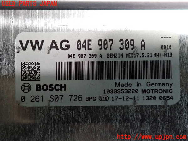 2UPJ-9234196110]VW ゴルフ(AUCJZ)エンジンコンピューター 中古_4