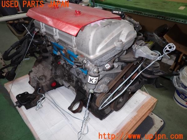 3UPJ=9234200111]MR-S VM180 TRD(ZZW30(改))セリカ純正 2ZZ-GE エンジン ミッション 補器類・ハーネス付き 換装 エンジンスワップ 5FMT 中古_2