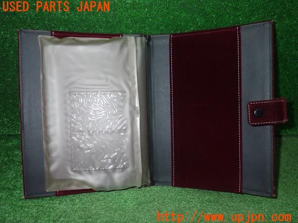 3UPJ=9234210801]アルシオーネ SVX(CXD)純正 車検証入れ マニュアルケース 中古_5
