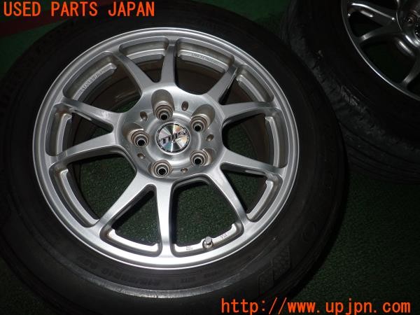 3UPJ=9234210917]アルシオーネ SVX(CXD)TANEISYA TWS Motorsport T66-F ホイール① 16×7.5J +45 PCD114.3 5穴 シルバー 2本 中古_2