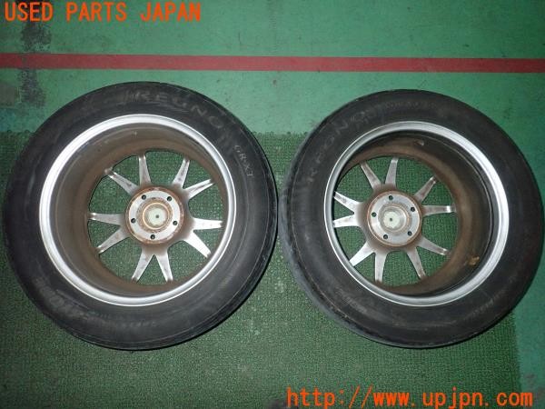 3UPJ=9234210917]アルシオーネ SVX(CXD)TANEISYA TWS Motorsport T66-F ホイール① 16×7.5J +45 PCD114.3 5穴 シルバー 2本 中古_4