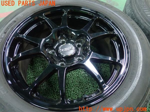 3UPJ=9234210930]アルシオーネ SVX(CXD)TANEISYA TWS Motorsport T66-F ホイール② 16×7.5J +45 PCD114.3 5穴 ブラック 2本 中古_2
