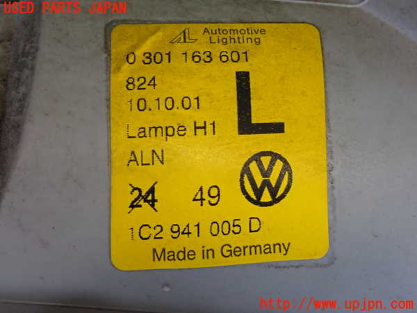 2UPJ-9234221132]VW ニュービートル(9CAWU)左ヘッドライト ハロゲン 中古_4