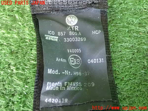 2UPJ-9234227185]VW ニュービートル(9CAWU)左2列目シートベルト 中古_3