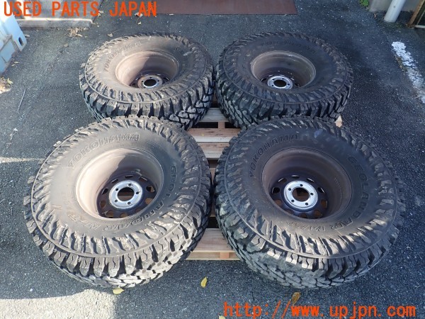 3UPJ=9234280916]ジープ ラングラー(TJ40S)DAYTONA デイトナ タイヤホイール 15×7J? +18? PCD114.3 5穴 4本 センターキャップ付き 中古_3