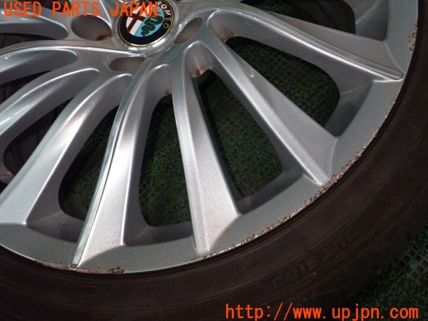 3UPJ=9234290919]アルファロメオ ジュリエッタ スポルティーバ(940141)純正 タイヤホイール 18×7.5J +41 PCD110 5穴 4本 中古_2