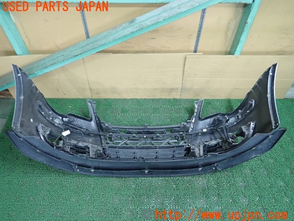 3UPJ=9234300048]VW ゴルフトゥーラン TSI ハイライン(1TBLG)純正 フロントバンパー 社外リップスポイラー付き 中古_4