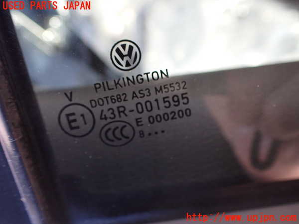 2UPJ-9234301290]VW ゴルフ トゥーラン(1TBLG)右後ドア 中古 PILKINGTON M5532 43R-001595_3