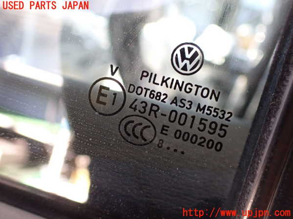 2UPJ-9234301320]VW ゴルフ トゥーラン(1TBLG)左後ドア 中古 PILKINGTON M5532 43R-001595_4