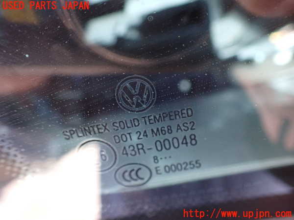 2UPJ-9234301200]VW ゴルフ トゥーラン(1TBLG)右フロント三角窓ガラス 中古 SPLINTEX M68 43R-00048_2