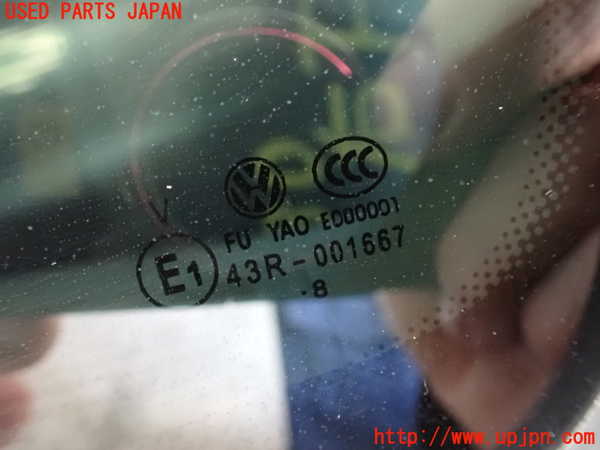 2UPJ-9234301382]VW ゴルフ トゥーラン(1TBLG)左クォーターガラス 中古 FUYAO 43R-001667_3