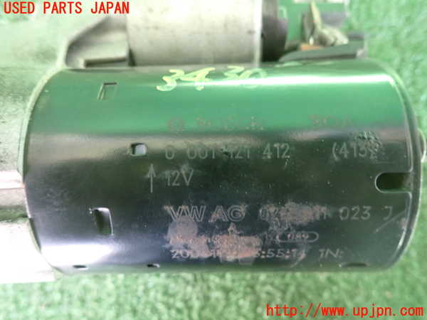 2UPJ-9234306010]VW ゴルフ トゥーラン(1TBLG)セルモーター 中古_3
