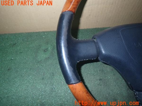 3UPJ=9234320617]ランドクルーザー VXリミテッド(FZJ80G)中期 純正 ウッドコンビ ステアリング 中古_2