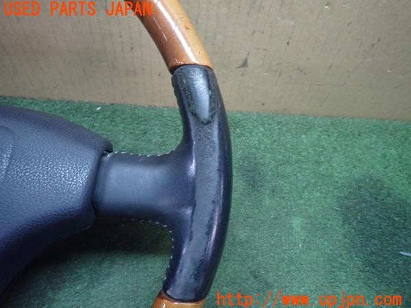 3UPJ=9234320617]ランドクルーザー VXリミテッド(FZJ80G)中期 純正 ウッドコンビ ステアリング 中古_3