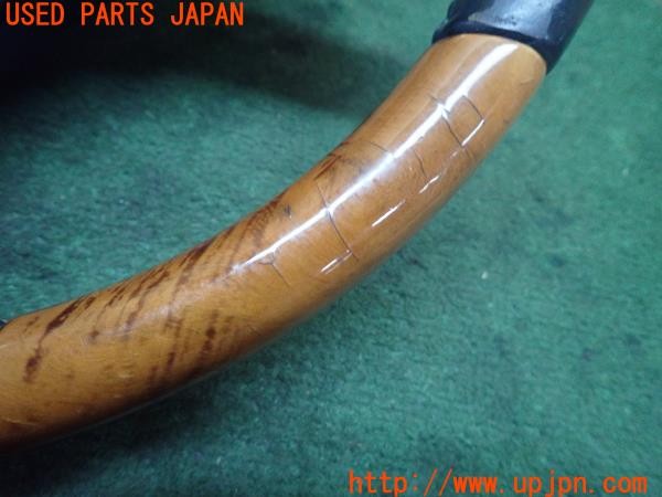 3UPJ=9234320617]ランドクルーザー VXリミテッド(FZJ80G)中期 純正 ウッドコンビ ステアリング 中古_4