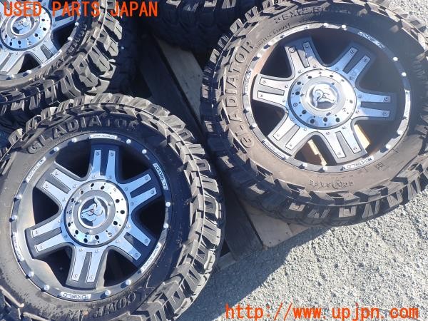 3UPJ=9234320908]ランドクルーザー VXリミテッド(FZJ80G)中期 DIABLO ディアブロ タイヤホイール 20×9J -10 PCD139.7 6穴 4本 中古_3