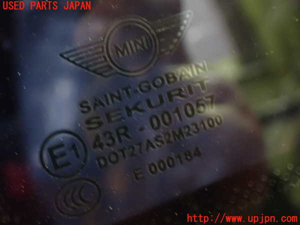 1UPJ-9234361382]BMW ミニ(MINI)ジョンクーパーワークス(JCW) R56(MFJCW)左クォーターガラス 中古_2