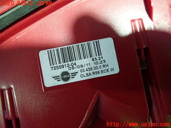 1UPJ-9234361530]BMW ミニ(MINI)ジョンクーパーワークス(JCW) R56(MFJCW)右テールランプ 中古_2