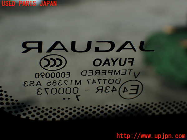 1UPJ-9234381380]ジャガー・XF スポーツブレイク(JBS2NC)右クォーターガラス 中古_3