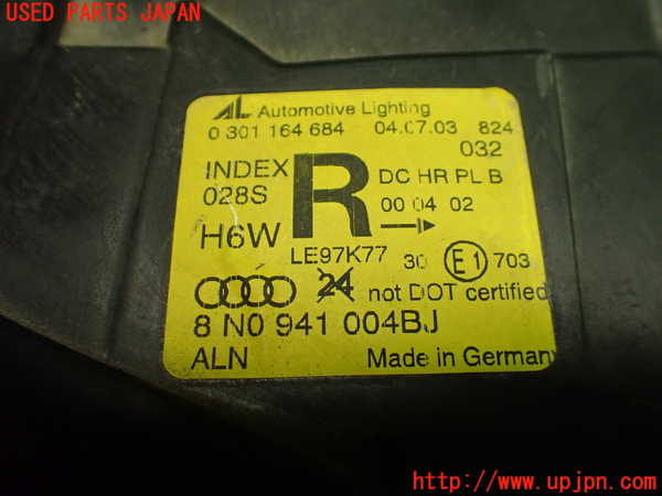 1UPJ-9234401130]アウディ・TT ロードスター(8NAUQ)右ヘッドライト HID 中古_4