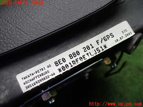 1UPJ-9234407865]アウディ・TT ロードスター(8NAUQ)運転席側エアバッグカバー 中古_5