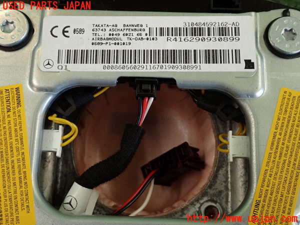 2UPJ-9234427865]ベンツ C200(204048)(204)運転席側エアバッグカバー 中古_4