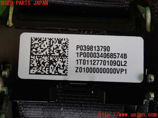 2UPJ-9234447155]ボルボ・S60(FB4164T)右2列目シートベルト 中古_4