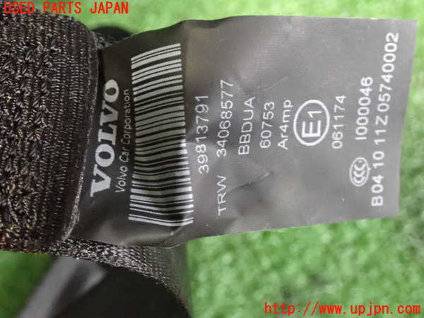 2UPJ-9234447135]ボルボ・S60(FB4164T)真中2列目シートベルト 中古_3