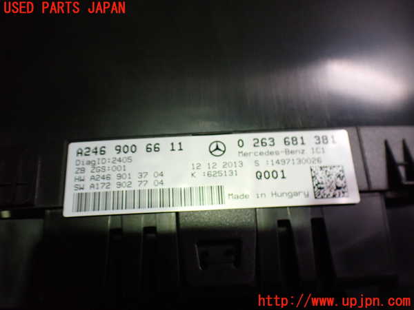 2UPJ-9234476170]ベンツ B180(246242)(246)スピードメーター 中古_4