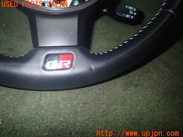 3UPJ=9234480617]マークX 250S GRスポーツ(GRX130)後期 純正 ステアリング スイッチ付き 中古_3